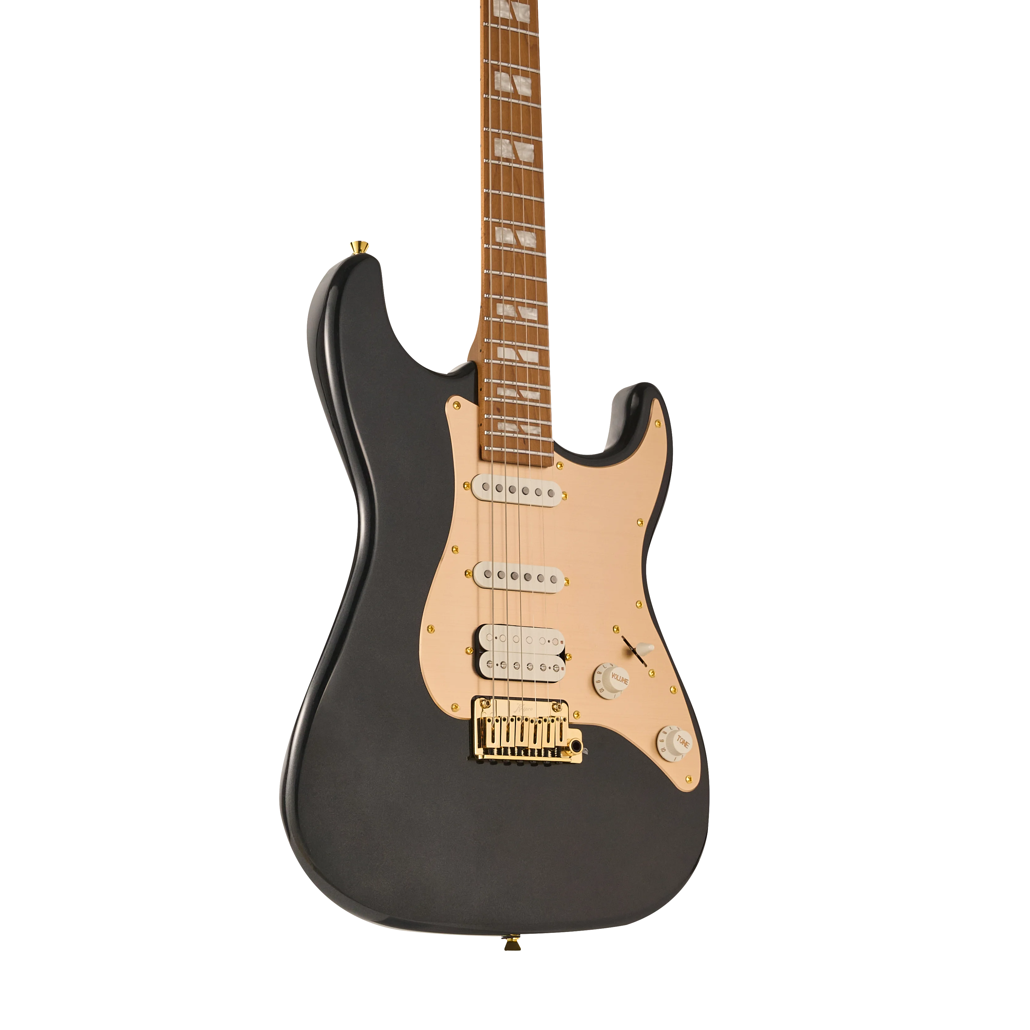 KS-Standard Gold SSH Maple Metallic Black E-Gitarre